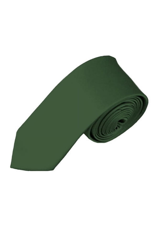 Solid Hunter Green Boy's Necktie