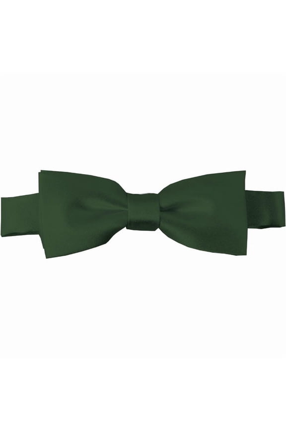 Solid Hunter Green Kid's Pre-Tied Bow Tie