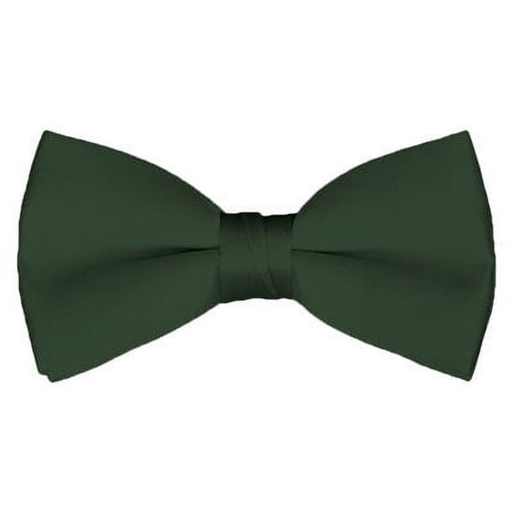 Solid Hunter Green Men's Pre-Tied Bow Tie