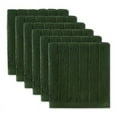 thumbnail image 1 of Solid Hunter Green Windowpane Cotton Terry Dishcloth (Set of 6) 12x12, 1 of 5
