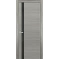 thumbnail image 1 of Solid Interior French Pre-Hung Door | Planum 0040 Grey Ash | Single Regular Panel Frame Trims Handle | Bathroom Bedroom Sturdy Doors -32" x 96", 1 of 6