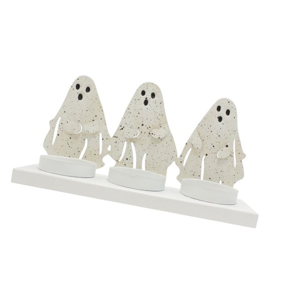 Solid Iron Ghostly Candle Stand Candle Holders forHa110weenThemed Celebration