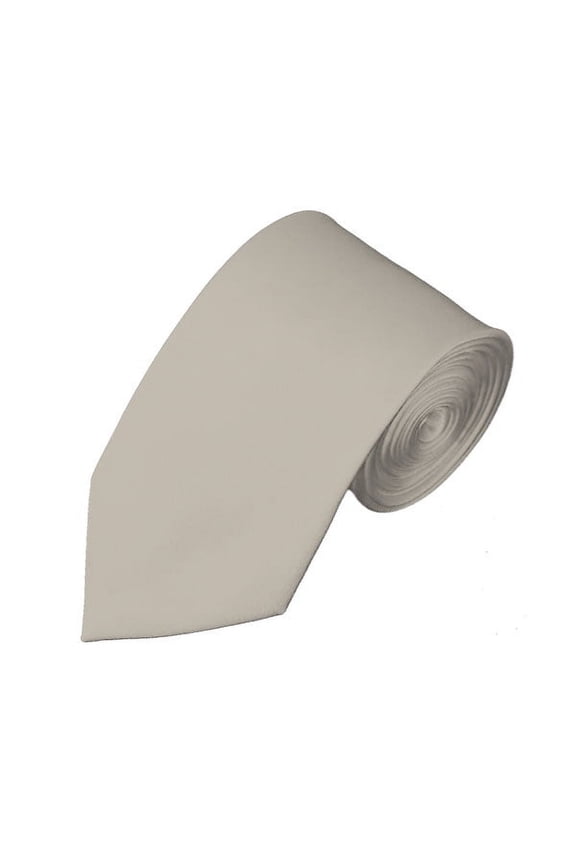 Solid Ivory Slim Men's Necktie