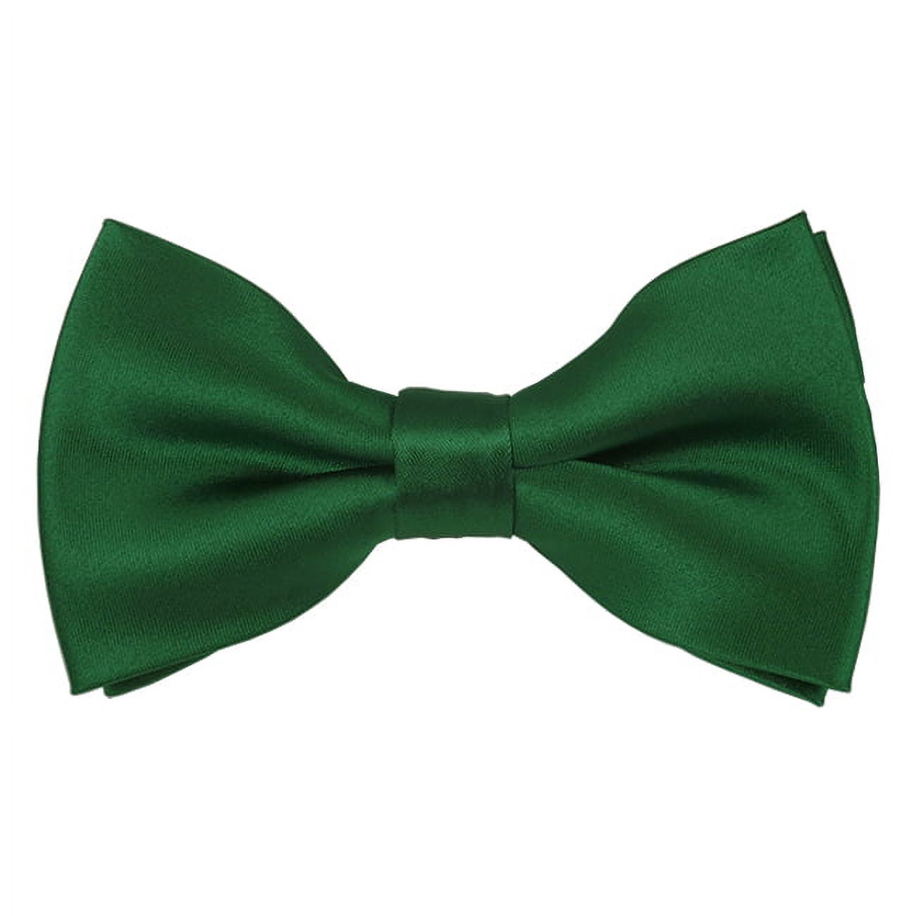 Brand Q Men's Pre-Tied Paisley Microfiber Bow Tie – Black/Red, Formal Wedding