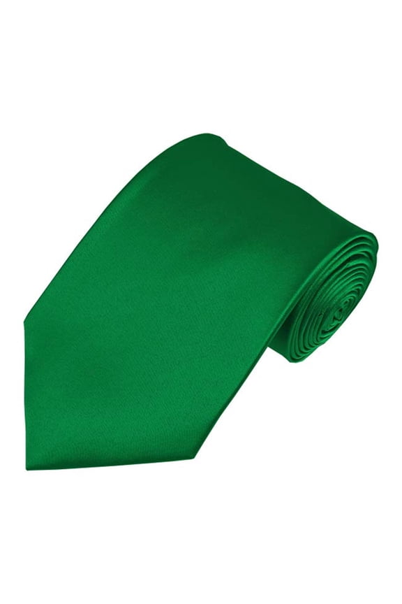 Solid Kelly Green Traditional Men's Necktie