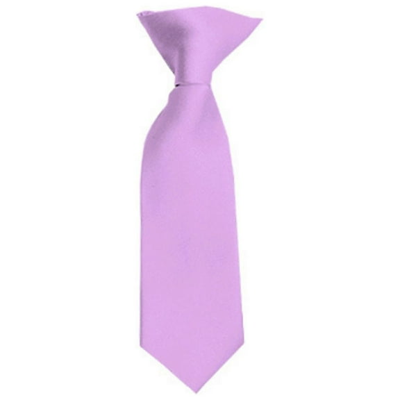 Solid Lavender Boy's 8" Clip On Tie Age 0 to 2 Years Old