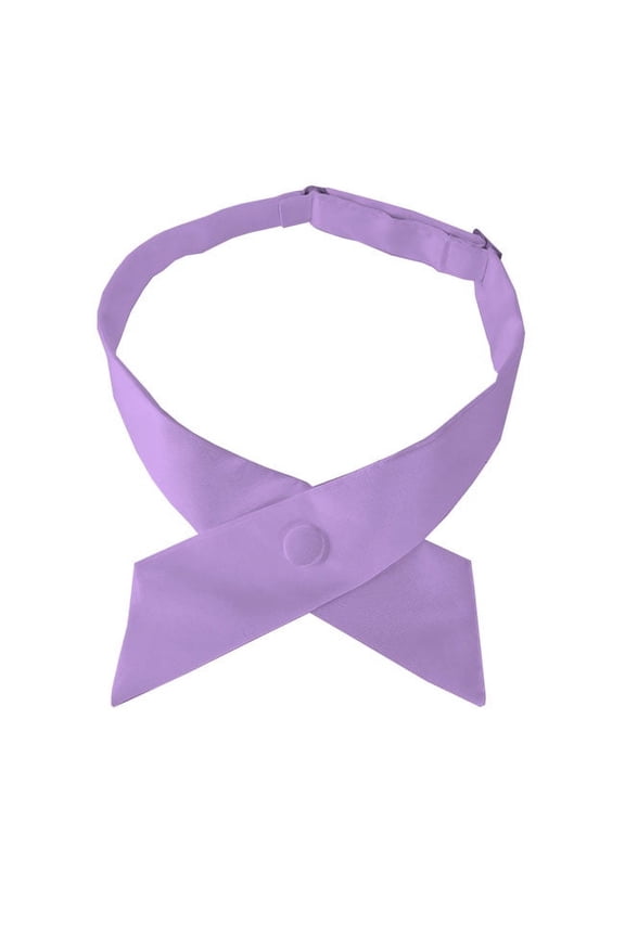Solid Lavender Crossover Tie For Women