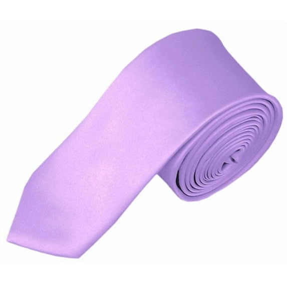 Solid Lavender Skinny Men's Necktie