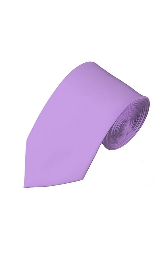 Solid Lavender Slim Men's Necktie