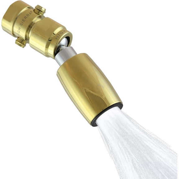 Solid Lead-Free Metal 1.25 GPM Award Winning. Ultra Low Flow Shower Head with Trickle Valve. Patented Nozzle Never Clogs - Matte Black Finish
