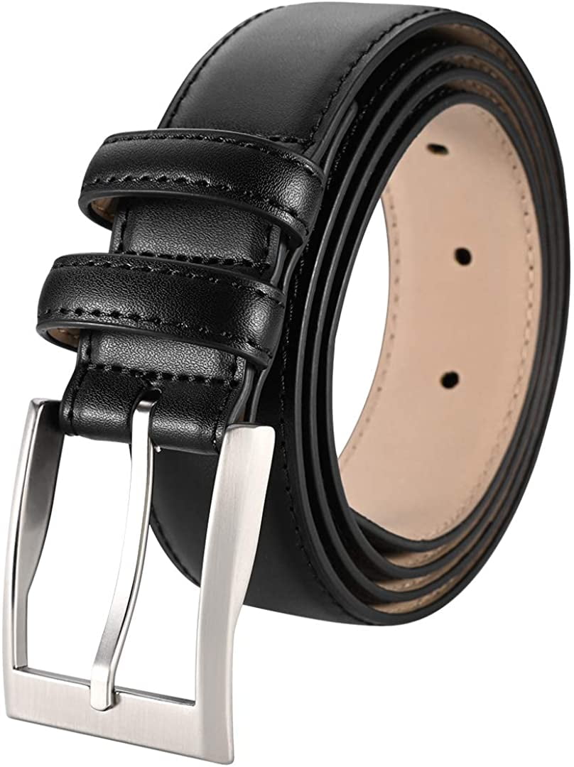 Mens solid leather clearance belts