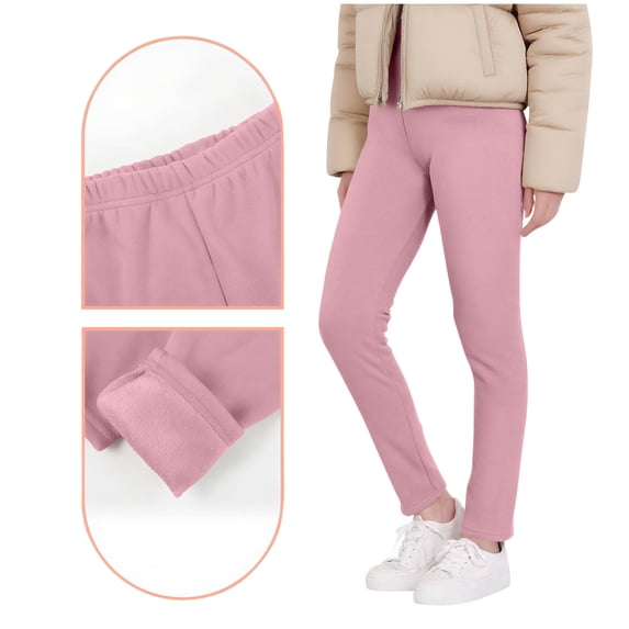 Solid Legging Pants for Boys, Comfortable Stretch Full-Length Pants