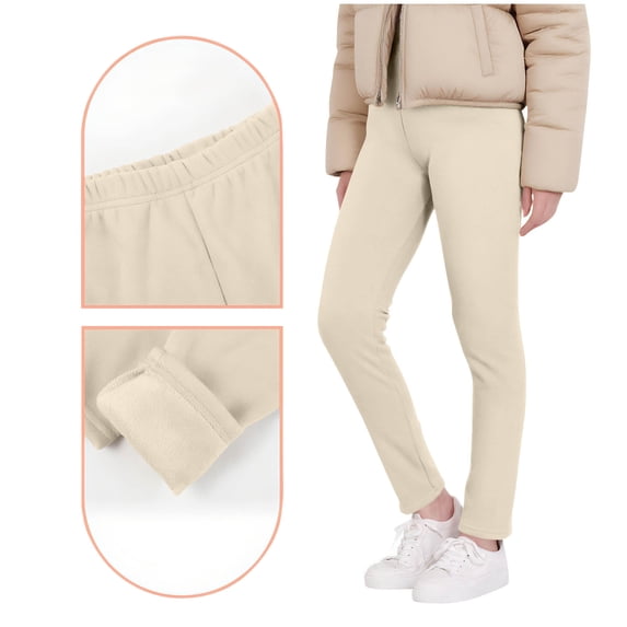 Solid Legging Pants for Boys, Comfortable Stretch Full-Length Pants