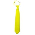 thumbnail image 1 of Solid Lemon Yellow Men's 20" Zipper Tie, 1 of 4