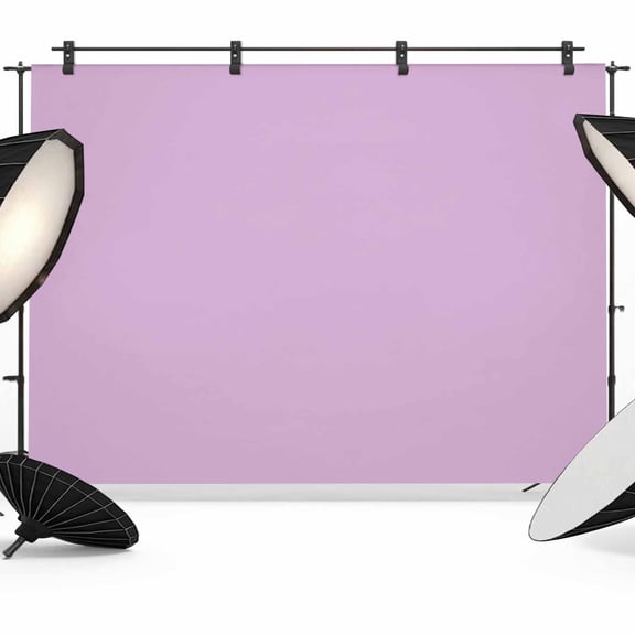 Solid Light Backdrop for Photography, Purple Photo Backdrop Portrait Background Party Banner Photo Backgrounds for Studio Booth Props, 12x8ft