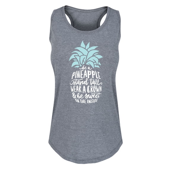 Solid Light - Be A Pineapple - Women's Racerback Tank