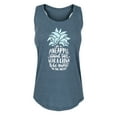 thumbnail image 1 of Solid Light - Be A Pineapple - Women's Racerback Tank, 1 of 5