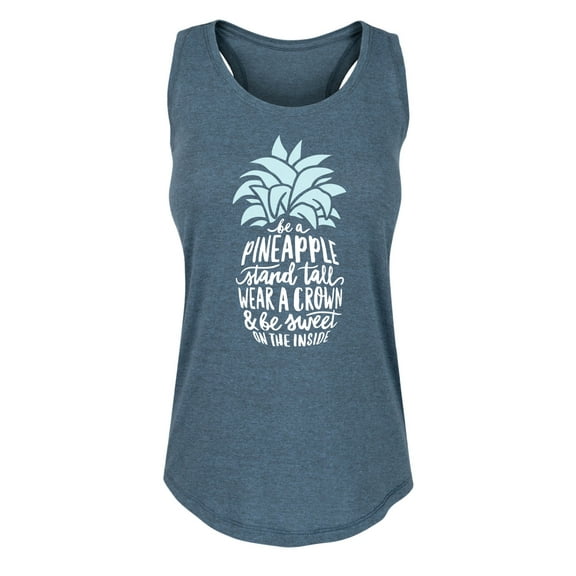 Solid Light - Be A Pineapple - Women's Racerback Tank