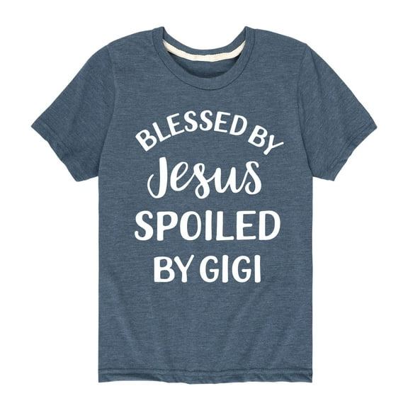 Solid Light - Blessed By Jesus Gigi - Youth Short Sleeve Tee