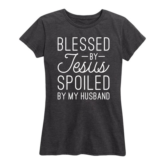 Solid Light - Blessed By Jesus - Women's Short Sleeve Graphic T-Shirt