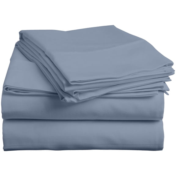 Solid Light Blue Flannel 3-4 piece Sheet Set