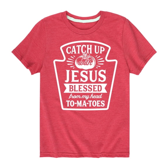Solid Light - Catch Up With Jesus - Toddler Short Sleeve Tee