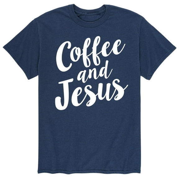 Solid Light - Coffee And Jesus - Adult Short Sleeve Tee