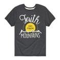 thumbnail image 1 of Solid Light - Faith Can Move Mountains - Youth Short Sleeve Tee, 1 of 5