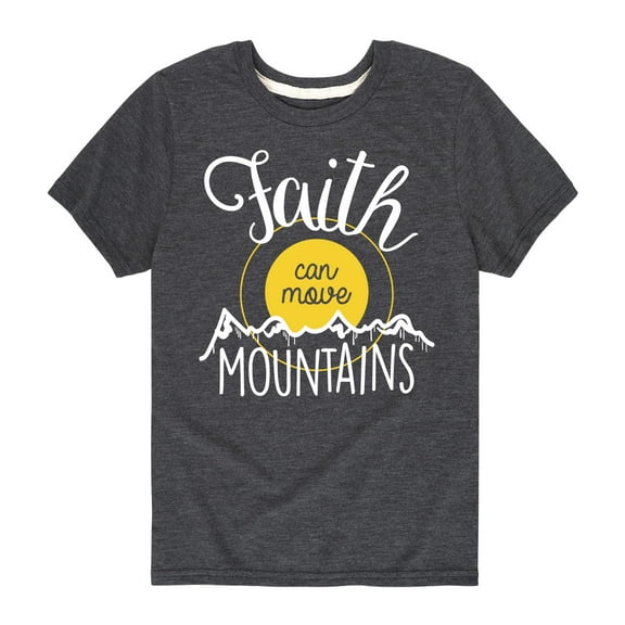 Solid Light - Faith Can Move Mountains - Youth Short Sleeve Tee