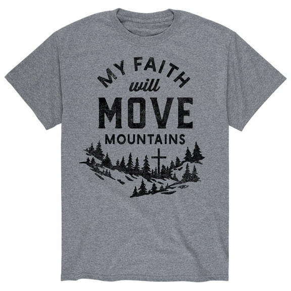 Solid Light - Faith Move Mountains - Men's Short Sleeve Graphic T-Shirt