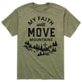 thumbnail image 1 of Solid Light - Faith Move Mountains - Men's Short Sleeve Graphic T-Shirt, 1 of 5