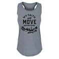 thumbnail image 1 of Solid Light - Faith Move Mountains - Women's Racerback Tank, 1 of 5