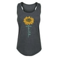 thumbnail image 1 of Solid Light - Faith Sunflower - Women's Racerback Tank, 1 of 5