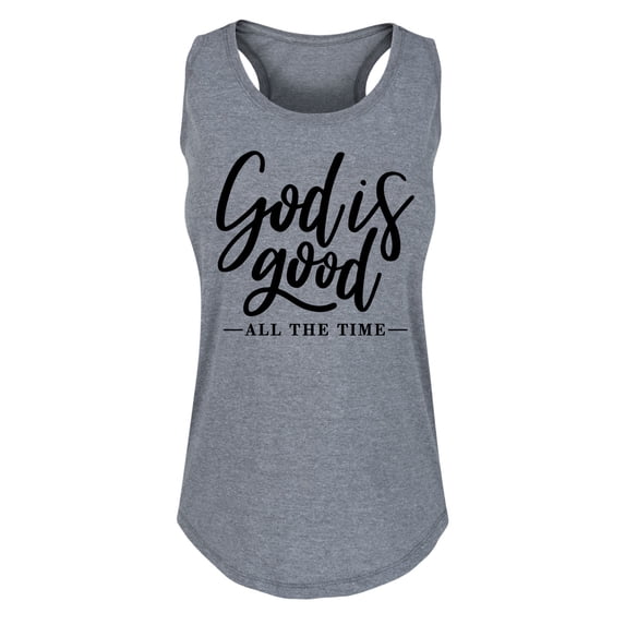 Solid Light - God Is Good All The Time - Women's Racerback Tank