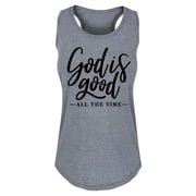 Solid Light - God Is Good All The Time - Women's Racerback Tank