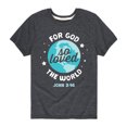 thumbnail image 1 of Solid Light - God So Loved World - Toddler Short Sleeve Tee, 1 of 4