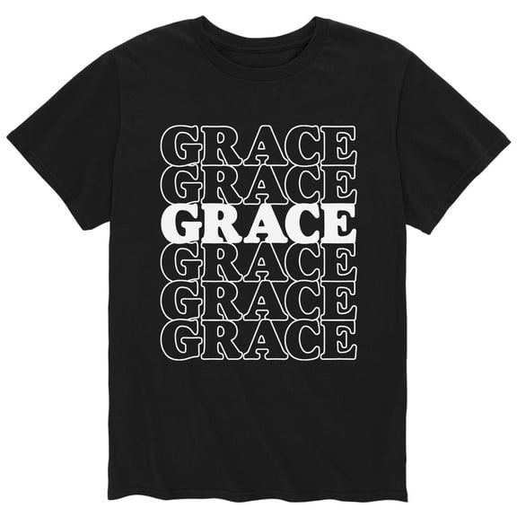 Solid Light - Grace Stacked - Men's Short Sleeve Graphic T-Shirt