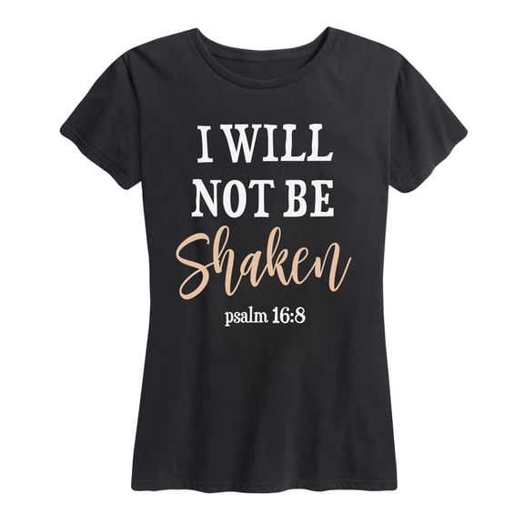 Solid Light - I Will Not Be Shaken - Women's Short Sleeve Graphic T-Shirt