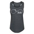 thumbnail image 1 of Solid Light - Infinity Symbol Faith Birds - Women's Racerback Tank, 1 of 5