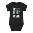 thumbnail image 1 of Solid Light - Jesus Bestie - Infant Baby One Piece, 1 of 6