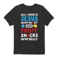 thumbnail image 1 of Solid Light - Jesus Fruit Snacks - Toddler Short Sleeve Tee, 1 of 5