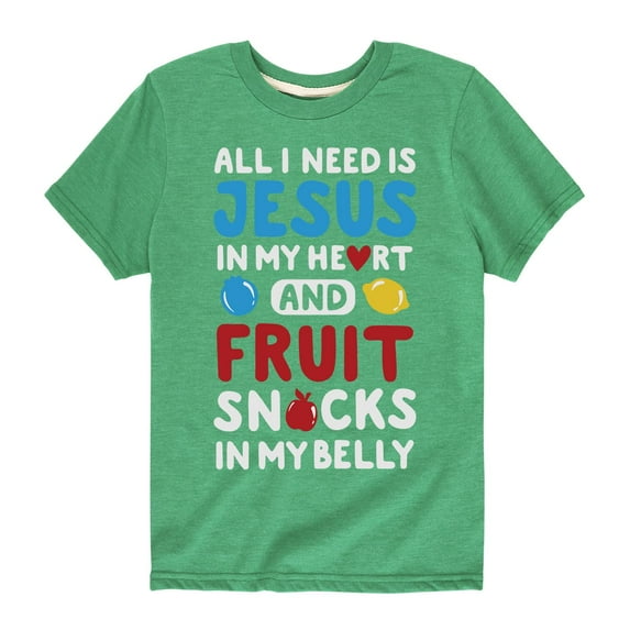 Solid Light - Jesus Fruit Snacks - Toddler Short Sleeve Tee