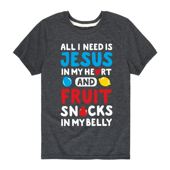 Solid Light - Jesus Fruit Snacks - Toddler Short Sleeve Tee