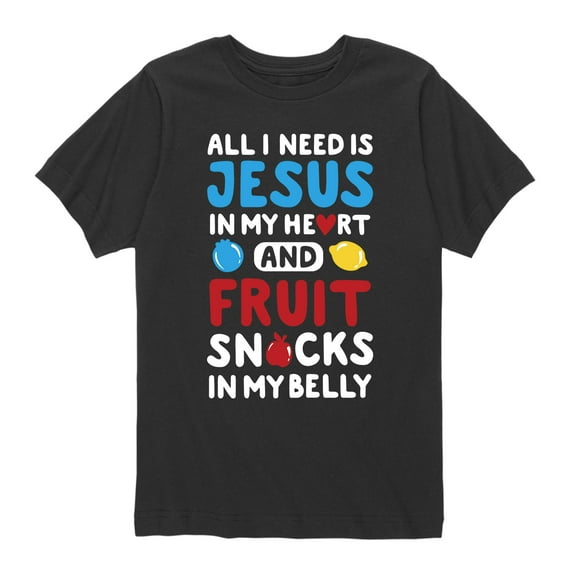 Solid Light - Jesus Fruit Snacks - Youth Short Sleeve Tee
