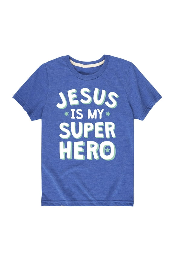 - Jesus Is My Superhero - Toddler Short Sleeve Tee