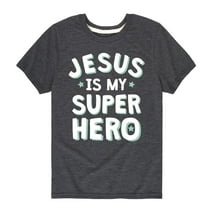 Solid Light - Jesus Is My Superhero - Youth Short Sleeve Tee