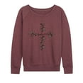 thumbnail image 1 of Solid Light - John 13 7 Tree Cross - Ladies French Terry Long Sleeve Shirt, 1 of 5