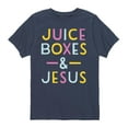 thumbnail image 1 of Solid Light - Juice Boxes And Jesus - Toddler Short Sleeve Tee, 1 of 4
