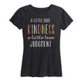 thumbnail image 1 of Solid Light - More Kindness Less Judgment - Women's Short Sleeve Graphic T-Shirt, 1 of 5
