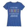 thumbnail image 1 of Solid Light - More Kindness Less Judgment - Women's Short Sleeve Graphic T-Shirt, 1 of 5